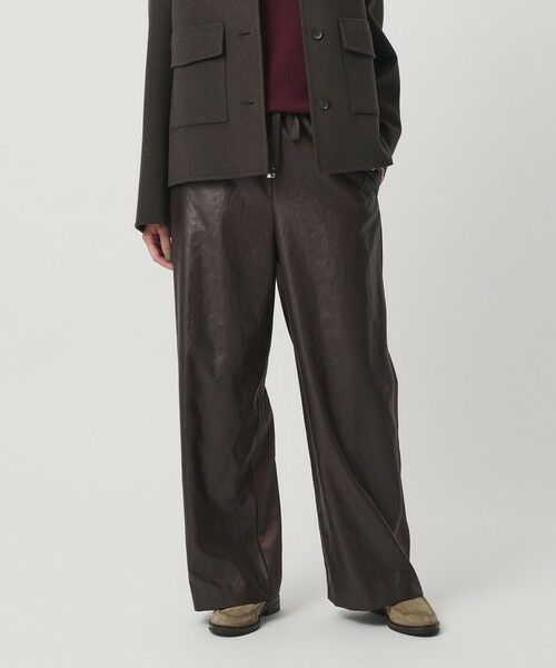 BEAUTY&YOUTH UNITED ARROWS / ビューティー&ユース ユナイテッドアローズ その他パンツ | ポリエステル 2トーンサテン ドロストパンツ ウォッシャブル | 詳細9