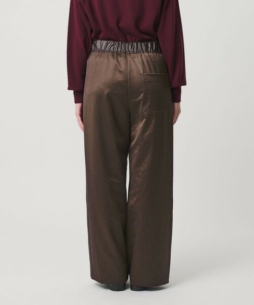 BEAUTY&YOUTH UNITED ARROWS / ビューティー&ユース ユナイテッドアローズ その他パンツ | ポリエステル 2トーンサテン ドロストパンツ ウォッシャブル | 詳細15