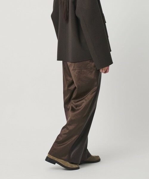 BEAUTY&YOUTH UNITED ARROWS / ビューティー&ユース ユナイテッドアローズ その他パンツ | ポリエステル 2トーンサテン ドロストパンツ ウォッシャブル | 詳細10