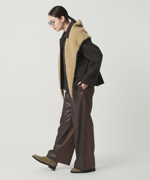 BEAUTY&YOUTH UNITED ARROWS / ビューティー&ユース ユナイテッドアローズ その他パンツ | ポリエステル 2トーンサテン ドロストパンツ ウォッシャブル | 詳細11