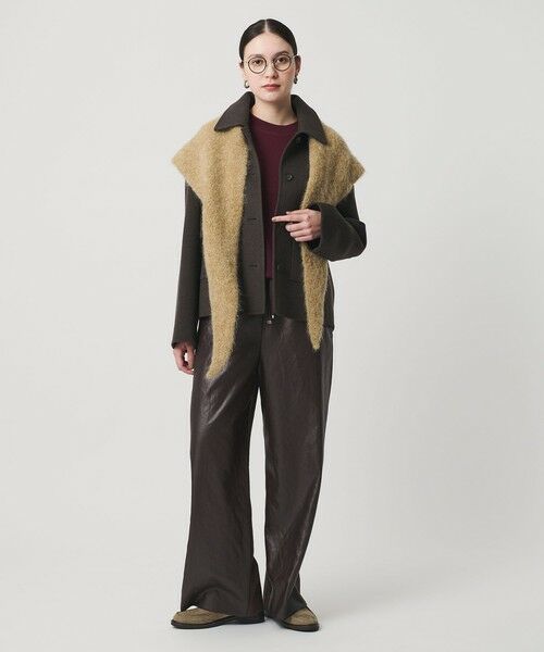 BEAUTY&YOUTH UNITED ARROWS / ビューティー&ユース ユナイテッドアローズ その他パンツ | ポリエステル 2トーンサテン ドロストパンツ ウォッシャブル | 詳細12