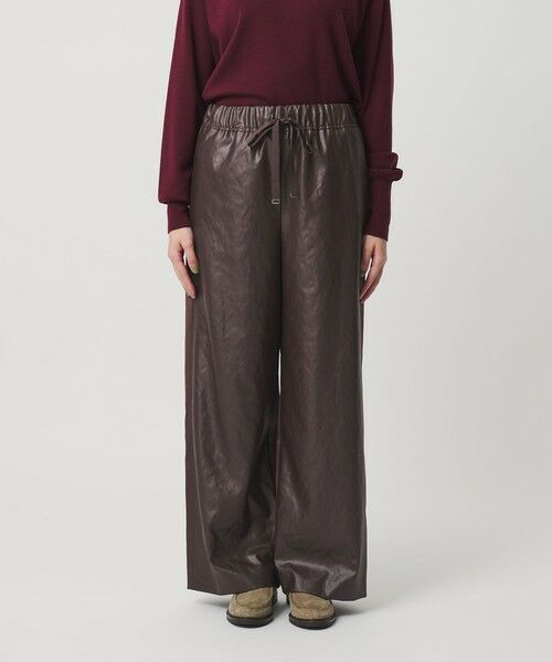 BEAUTY&YOUTH UNITED ARROWS / ビューティー&ユース ユナイテッドアローズ その他パンツ | ポリエステル 2トーンサテン ドロストパンツ ウォッシャブル | 詳細13