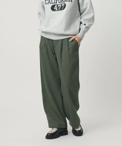 BEAUTY&YOUTH UNITED ARROWS / ビューティー&ユース ユナイテッドアローズ その他パンツ | 【WEB限定】裏起毛ヘリンボーン タックワイドパンツ ウォッシャブル