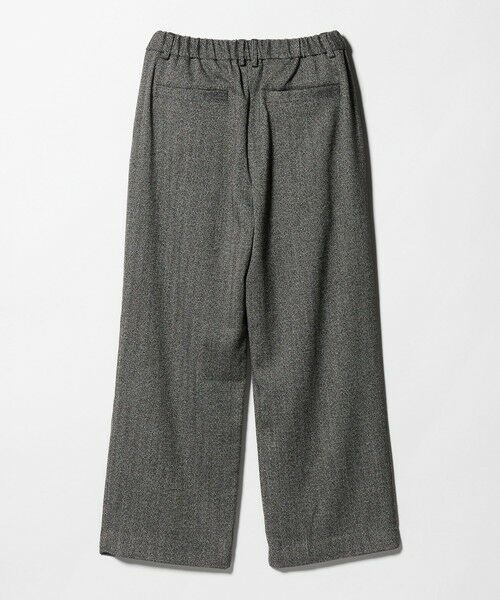 BEAUTY&YOUTH UNITED ARROWS / ビューティー&ユース ユナイテッドアローズ その他パンツ | 【WEB限定】裏起毛ヘリンボーン タックワイドパンツ ウォッシャブル | 詳細8