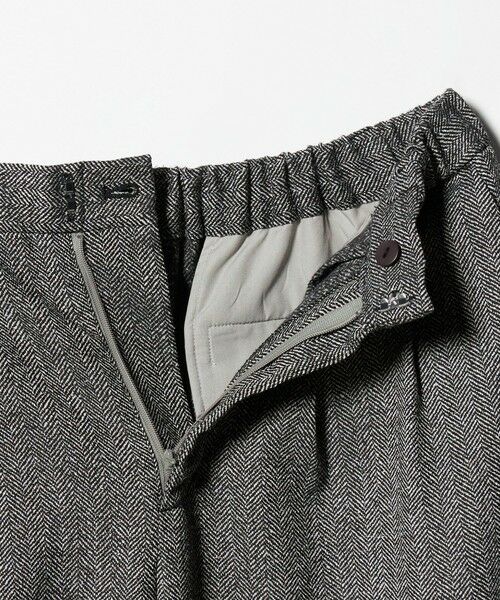 BEAUTY&YOUTH UNITED ARROWS / ビューティー&ユース ユナイテッドアローズ その他パンツ | 【WEB限定】裏起毛ヘリンボーン タックワイドパンツ ウォッシャブル | 詳細10