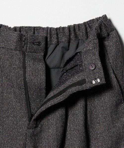 BEAUTY&YOUTH UNITED ARROWS / ビューティー&ユース ユナイテッドアローズ その他パンツ | 【WEB限定】裏起毛ヘリンボーン タックワイドパンツ ウォッシャブル | 詳細20