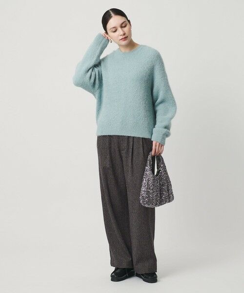 BEAUTY&YOUTH UNITED ARROWS / ビューティー&ユース ユナイテッドアローズ その他パンツ | 【WEB限定】裏起毛ヘリンボーン タックワイドパンツ ウォッシャブル | 詳細14
