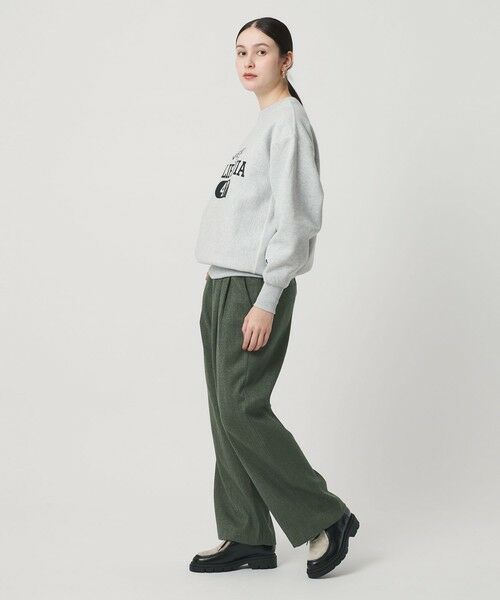 BEAUTY&YOUTH UNITED ARROWS / ビューティー&ユース ユナイテッドアローズ その他パンツ | 【WEB限定】裏起毛ヘリンボーン タックワイドパンツ ウォッシャブル | 詳細26