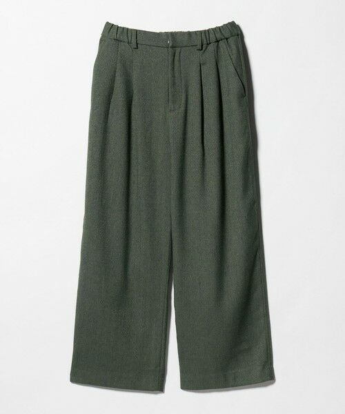 BEAUTY&YOUTH UNITED ARROWS / ビューティー&ユース ユナイテッドアローズ その他パンツ | 【WEB限定】裏起毛ヘリンボーン タックワイドパンツ ウォッシャブル | 詳細27