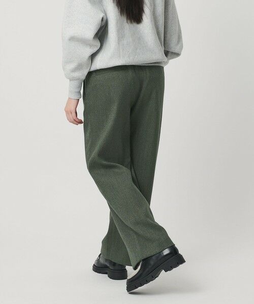 BEAUTY&YOUTH UNITED ARROWS / ビューティー&ユース ユナイテッドアローズ その他パンツ | 【WEB限定】裏起毛ヘリンボーン タックワイドパンツ ウォッシャブル | 詳細25