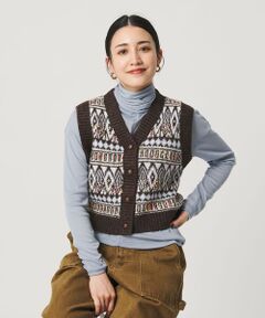 BEAUTY&YOUTH UNITED ARROWS / ビューティー&ユース ユナイテッドアローズ ベスト | ＜Lollys Laundry＞ジャガードニットベスト