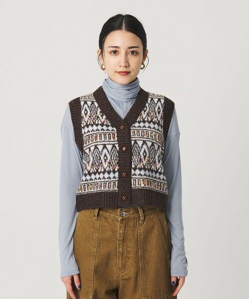 BEAUTY&YOUTH UNITED ARROWS / ビューティー&ユース ユナイテッドアローズ ベスト | ＜Lollys Laundry＞ジャガードニットベスト | 詳細4