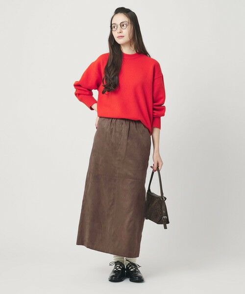 BEAUTY&YOUTH UNITED ARROWS / ビューティー&ユース ユナイテッドアローズ ロング・マキシ丈スカート | スエードライク Iラインスカート | 詳細3