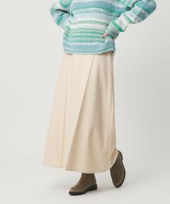 BEAUTY&YOUTH UNITED ARROWS / ビューティー&ユース ユナイテッドアローズ ミニ・ひざ丈スカート | 毛ポリエステル フランネル プレスフレアスカート