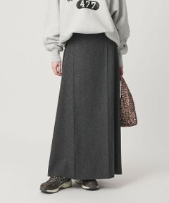 BEAUTY&YOUTH UNITED ARROWS / ビューティー&ユース ユナイテッドアローズ ミニ・ひざ丈スカート | 毛ポリエステル フランネル プレスフレアスカート