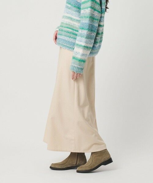 BEAUTY&YOUTH UNITED ARROWS / ビューティー&ユース ユナイテッドアローズ ミニ・ひざ丈スカート | 毛ポリエステル フランネル プレスフレアスカート | 詳細2