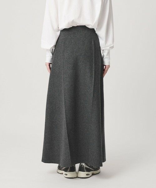 BEAUTY&YOUTH UNITED ARROWS / ビューティー&ユース ユナイテッドアローズ ミニ・ひざ丈スカート | 毛ポリエステル フランネル プレスフレアスカート | 詳細14