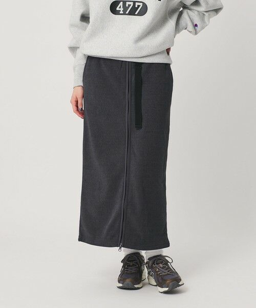 BEAUTY&YOUTH UNITED ARROWS / ビューティー&ユース ユナイテッドアローズ ロング・マキシ丈スカート | ＜THOUSAND MILE＞フリース ジップスカート | 詳細8