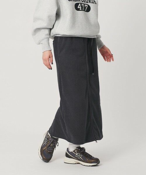 BEAUTY&YOUTH UNITED ARROWS / ビューティー&ユース ユナイテッドアローズ ロング・マキシ丈スカート | ＜THOUSAND MILE＞フリース ジップスカート | 詳細9