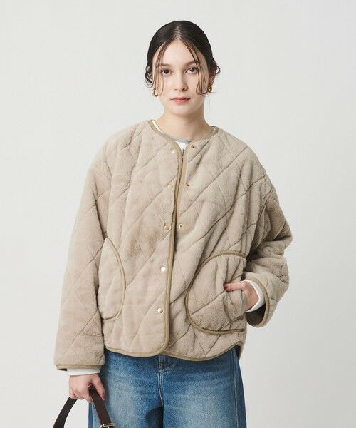 BEAUTY&YOUTH UNITED ARROWS / ビューティー&ユース ユナイテッドアローズ その他アウター | 【WEB限定】キルティング×フェイクファー リバーシブルブルゾン | 詳細14