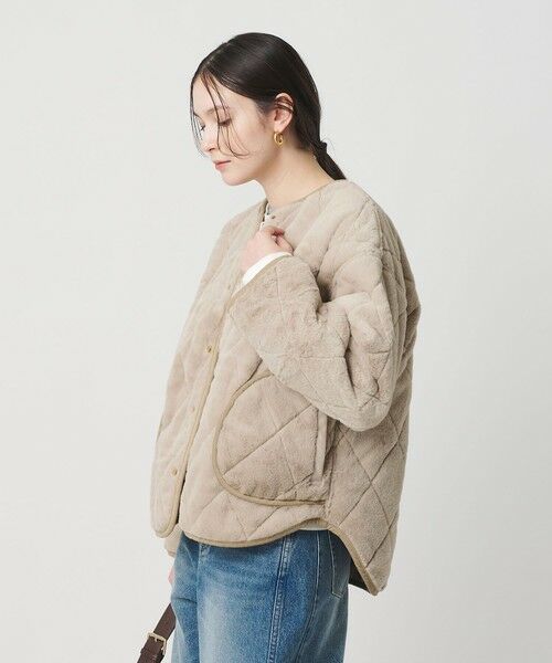 BEAUTY&YOUTH UNITED ARROWS / ビューティー&ユース ユナイテッドアローズ その他アウター | 【WEB限定】キルティング×フェイクファー リバーシブルブルゾン | 詳細15