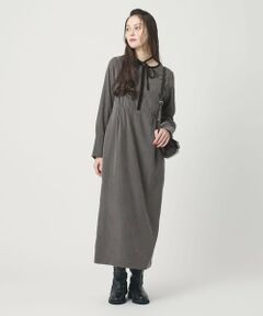 BEAUTY&YOUTH UNITED ARROWS / ビューティー&ユース ユナイテッドアローズ ロング・マキシ丈ワンピース | キュプラブレンド タイリボンワンピース