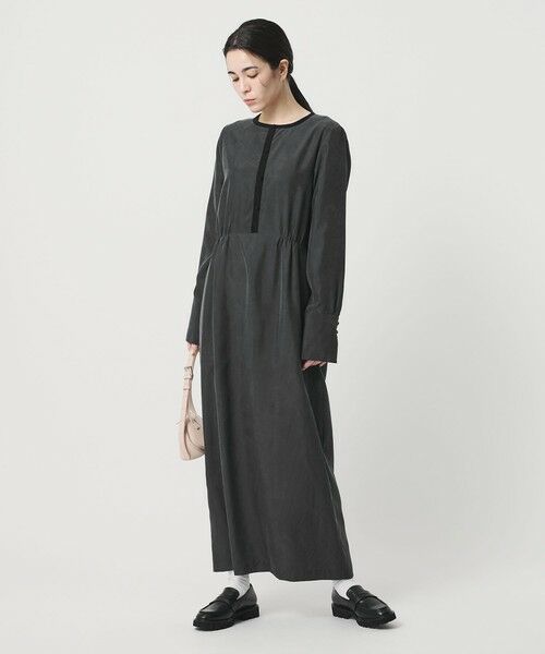 BEAUTY&YOUTH UNITED ARROWS / ビューティー&ユース ユナイテッドアローズ ロング・マキシ丈ワンピース | キュプラブレンド タイリボンワンピース | 詳細1