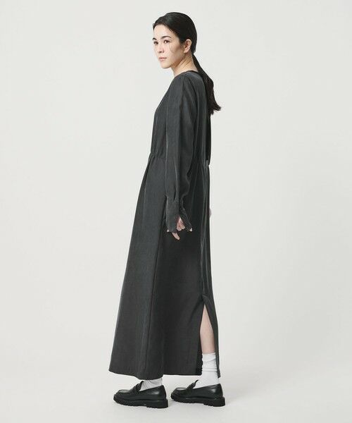 BEAUTY&YOUTH UNITED ARROWS / ビューティー&ユース ユナイテッドアローズ ロング・マキシ丈ワンピース | キュプラブレンド タイリボンワンピース | 詳細3