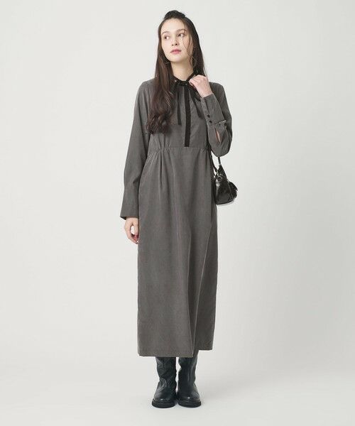 BEAUTY&YOUTH UNITED ARROWS / ビューティー&ユース ユナイテッドアローズ ロング・マキシ丈ワンピース | キュプラブレンド タイリボンワンピース | 詳細7