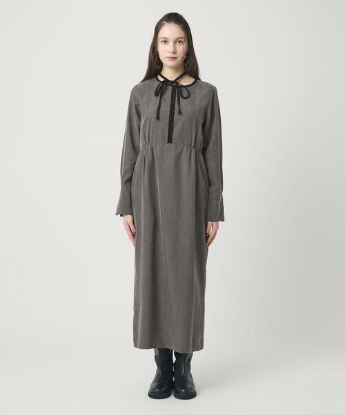 BEAUTY&YOUTH UNITED ARROWS / ビューティー&ユース ユナイテッドアローズ ロング・マキシ丈ワンピース | キュプラブレンド タイリボンワンピース | 詳細14