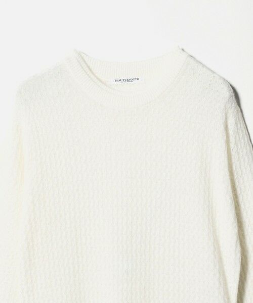 BEAUTY&YOUTH UNITED ARROWS / ビューティー&ユース ユナイテッドアローズ ミニ丈・ひざ丈ワンピース | アイレットニットワンピース | 詳細6