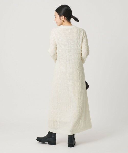 BEAUTY&YOUTH UNITED ARROWS / ビューティー&ユース ユナイテッドアローズ ミニ丈・ひざ丈ワンピース | アイレットニットワンピース | 詳細3