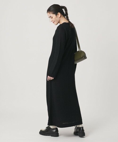 BEAUTY&YOUTH UNITED ARROWS / ビューティー&ユース ユナイテッドアローズ ミニ丈・ひざ丈ワンピース | アイレットニットワンピース | 詳細10