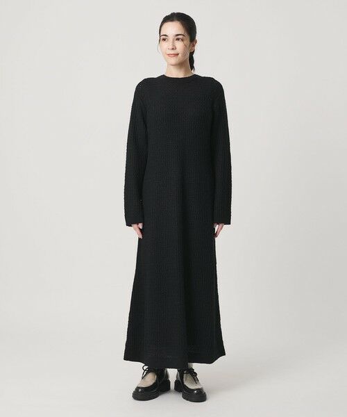 BEAUTY&YOUTH UNITED ARROWS / ビューティー&ユース ユナイテッドアローズ ミニ丈・ひざ丈ワンピース | アイレットニットワンピース | 詳細12