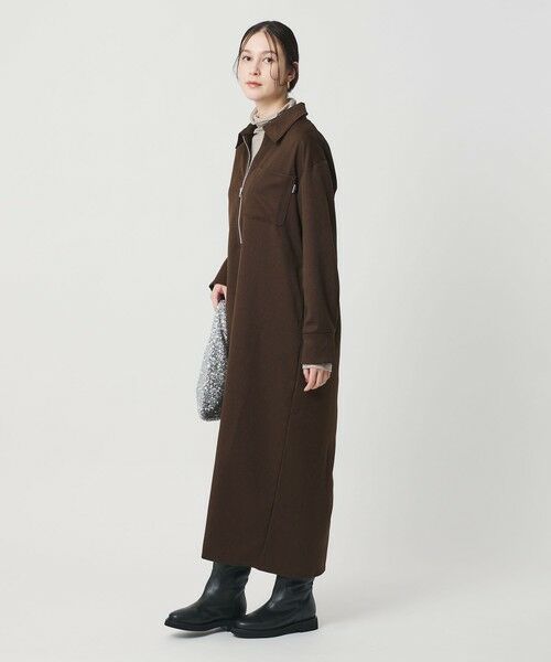 BEAUTY&YOUTH UNITED ARROWS / ビューティー&ユース ユナイテッドアローズ ロング・マキシ丈ワンピース | ＜THOUSAND MILE＞ハーフジップ ワンピース | 詳細8