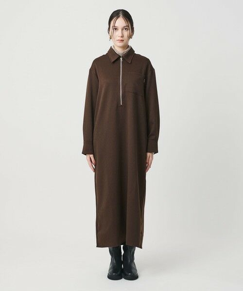 BEAUTY&YOUTH UNITED ARROWS / ビューティー&ユース ユナイテッドアローズ ロング・マキシ丈ワンピース | ＜THOUSAND MILE＞ハーフジップ ワンピース | 詳細12