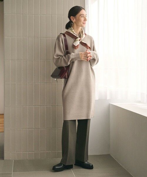 BEAUTY&YOUTH UNITED ARROWS / ビューティー&ユース ユナイテッドアローズ ロング・マキシ丈ワンピース | 【WEB限定 Wardrobe DAILY MINIMAL】コクーンニットワンピース ウォッシャブル | 詳細13