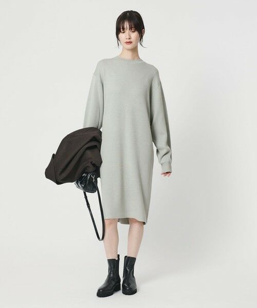 BEAUTY&YOUTH UNITED ARROWS / ビューティー&ユース ユナイテッドアローズ ロング・マキシ丈ワンピース | 【WEB限定 Wardrobe DAILY MINIMAL】コクーンニットワンピース ウォッシャブル | 詳細22