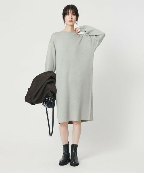 BEAUTY&YOUTH UNITED ARROWS / ビューティー&ユース ユナイテッドアローズ ロング・マキシ丈ワンピース | 【WEB限定 Wardrobe DAILY MINIMAL】コクーンニットワンピース ウォッシャブル | 詳細23