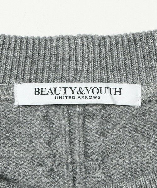 BEAUTY&YOUTH UNITED ARROWS / ビューティー&ユース ユナイテッドアローズ ロング・マキシ丈ワンピース | 【WEB限定】スウェット×ニット コンビワンピース ウォッシャブル | 詳細13