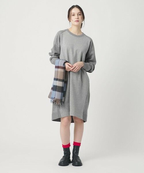 BEAUTY&YOUTH UNITED ARROWS / ビューティー&ユース ユナイテッドアローズ ロング・マキシ丈ワンピース | 【WEB限定】スウェット×ニット コンビワンピース ウォッシャブル | 詳細2