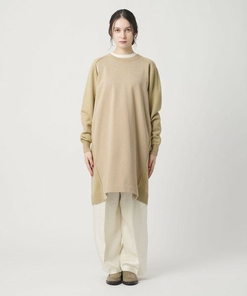 BEAUTY&YOUTH UNITED ARROWS / ビューティー&ユース ユナイテッドアローズ ロング・マキシ丈ワンピース | 【WEB限定】スウェット×ニット コンビワンピース ウォッシャブル | 詳細24