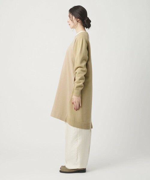 BEAUTY&YOUTH UNITED ARROWS / ビューティー&ユース ユナイテッドアローズ ロング・マキシ丈ワンピース | 【WEB限定】スウェット×ニット コンビワンピース ウォッシャブル | 詳細25