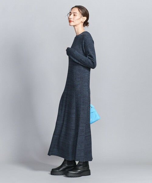 BEAUTY&YOUTH UNITED ARROWS / ビューティー&ユース ユナイテッドアローズ ロング・マキシ丈ワンピース | 【WEB限定 Wardrobe DAILY MINIMAL】リブニットフレアワンピース | 詳細15