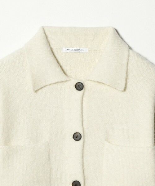 BEAUTY&YOUTH UNITED ARROWS / ビューティー&ユース ユナイテッドアローズ カーディガン・ボレロ | チャイニーズラクーンブレンド ポケット シャツカーディガン | 詳細6