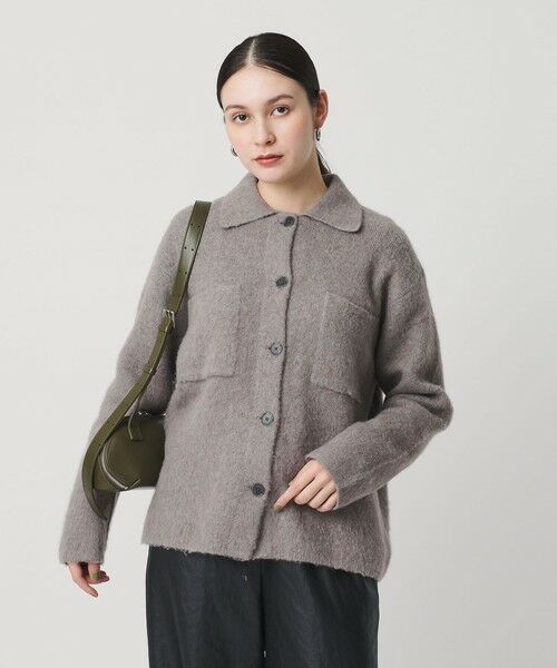 BEAUTY&YOUTH UNITED ARROWS / ビューティー&ユース ユナイテッドアローズ カーディガン・ボレロ | チャイニーズラクーンブレンド ポケット シャツカーディガン | 詳細8