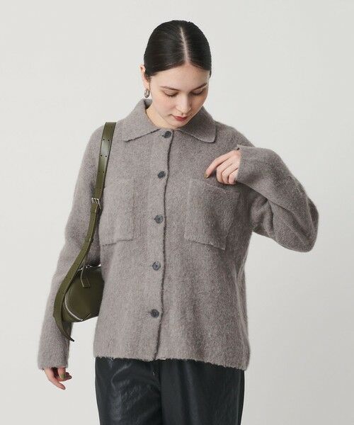 BEAUTY&YOUTH UNITED ARROWS / ビューティー&ユース ユナイテッドアローズ カーディガン・ボレロ | チャイニーズラクーンブレンド ポケット シャツカーディガン | 詳細9