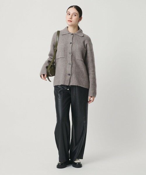 BEAUTY&YOUTH UNITED ARROWS / ビューティー&ユース ユナイテッドアローズ カーディガン・ボレロ | チャイニーズラクーンブレンド ポケット シャツカーディガン | 詳細11