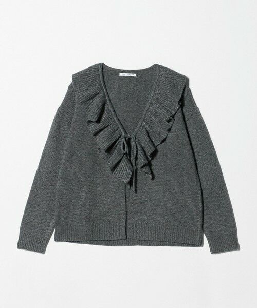BEAUTY&YOUTH UNITED ARROWS / ビューティー&ユース ユナイテッドアローズ カーディガン・ボレロ | ウールレーヨン ラッフルフリル ニットカーディガン | 詳細11