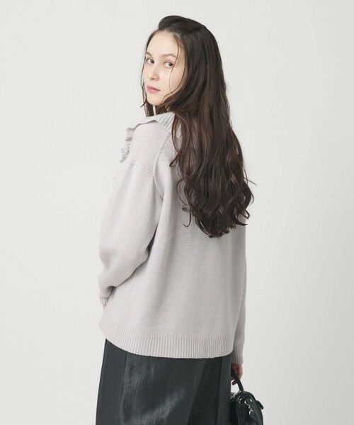 BEAUTY&YOUTH UNITED ARROWS / ビューティー&ユース ユナイテッドアローズ カーディガン・ボレロ | ウールレーヨン ラッフルフリル ニットカーディガン | 詳細20